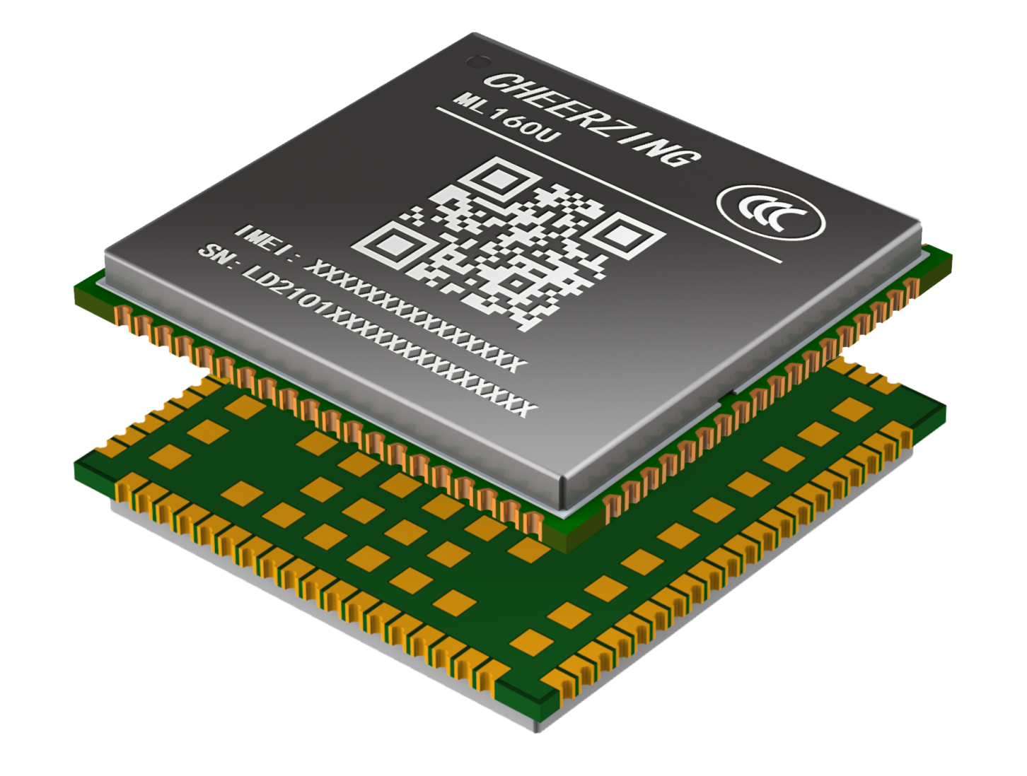 ML160U 小型化 LTE Cat.1/LCC+LGA/多种通信协议/丰富的扩展接口
